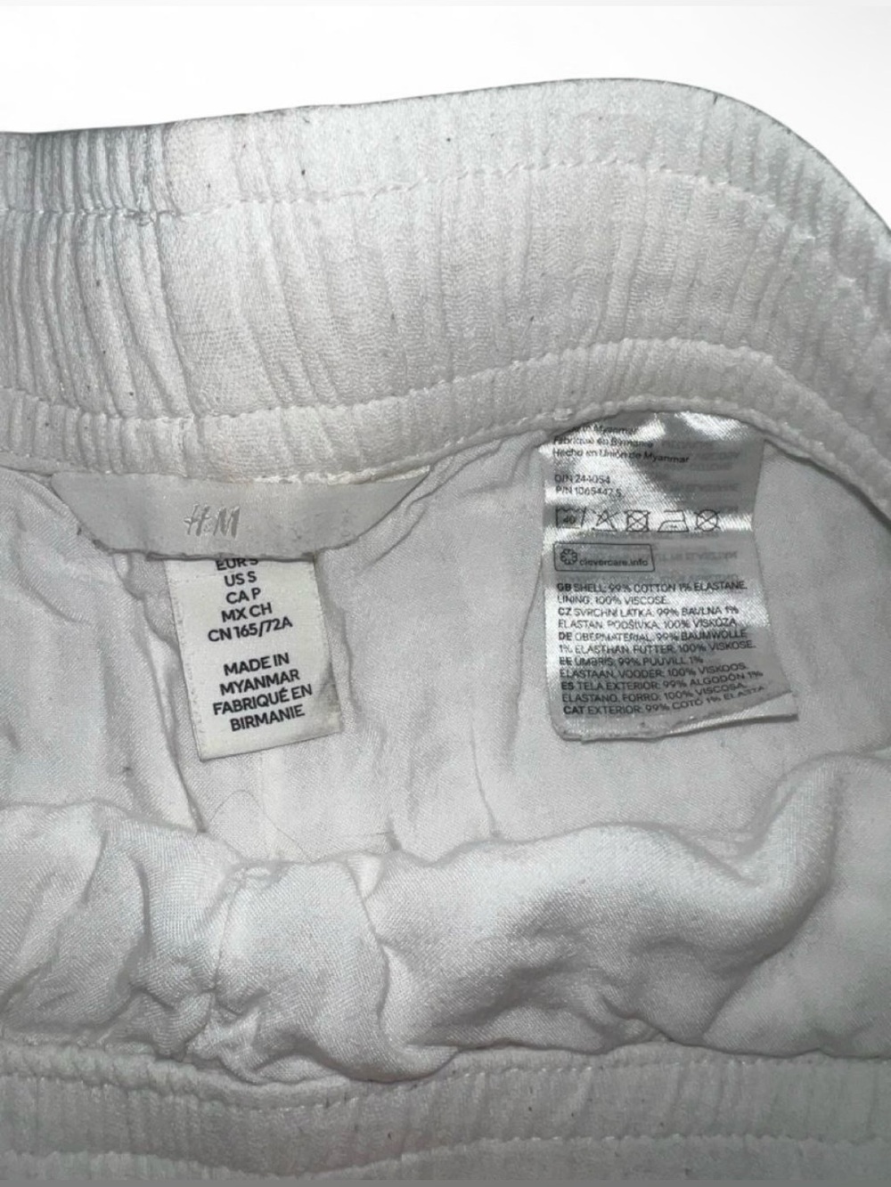 H&M White Drawstring Shorts - Picture 2 of 3